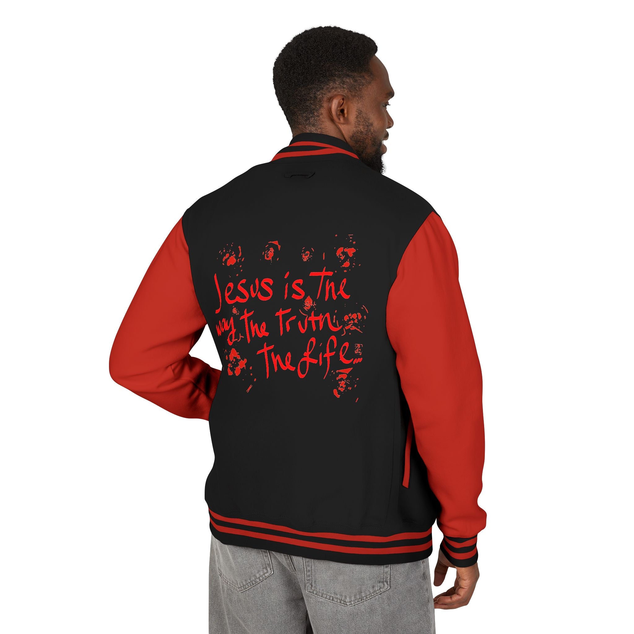 Letterman Jacket — Jesus Is The Way Graphic