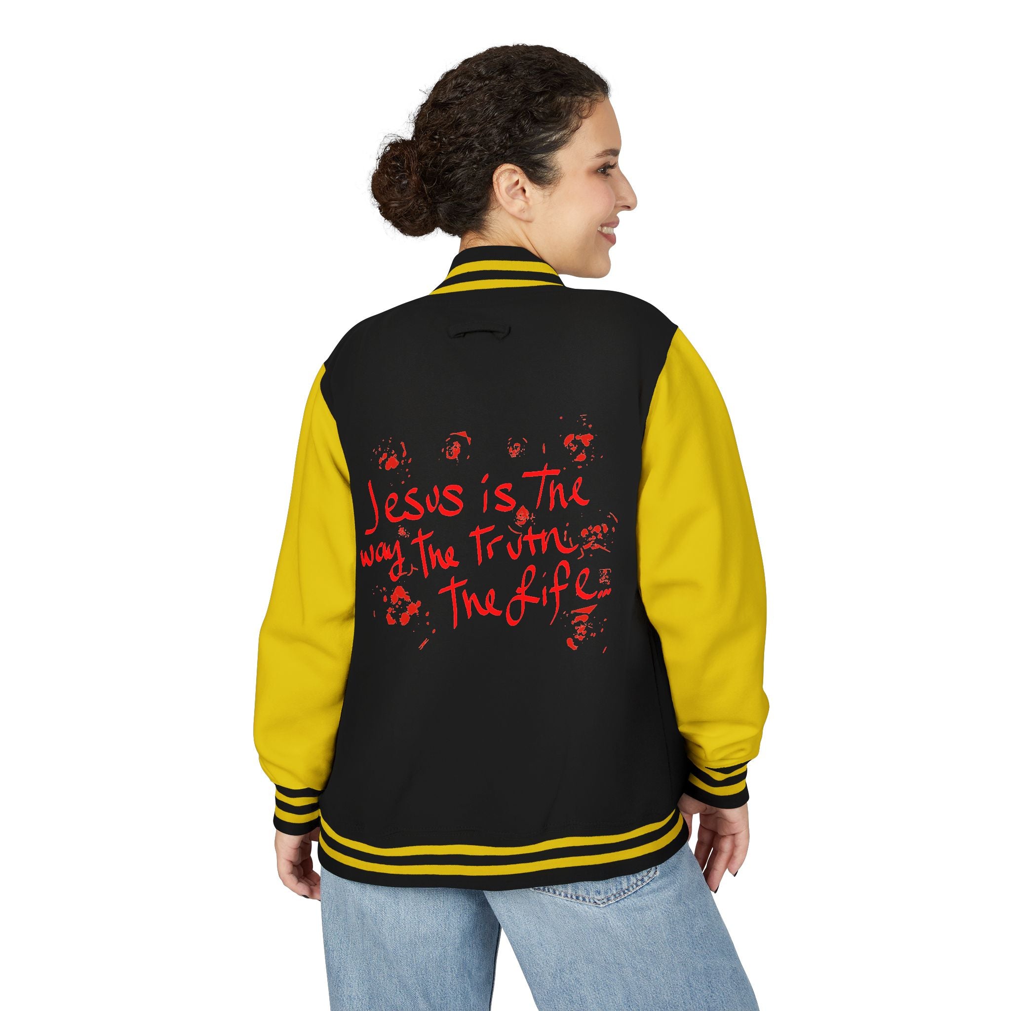Letterman Jacket — Jesus Is The Way Graphic